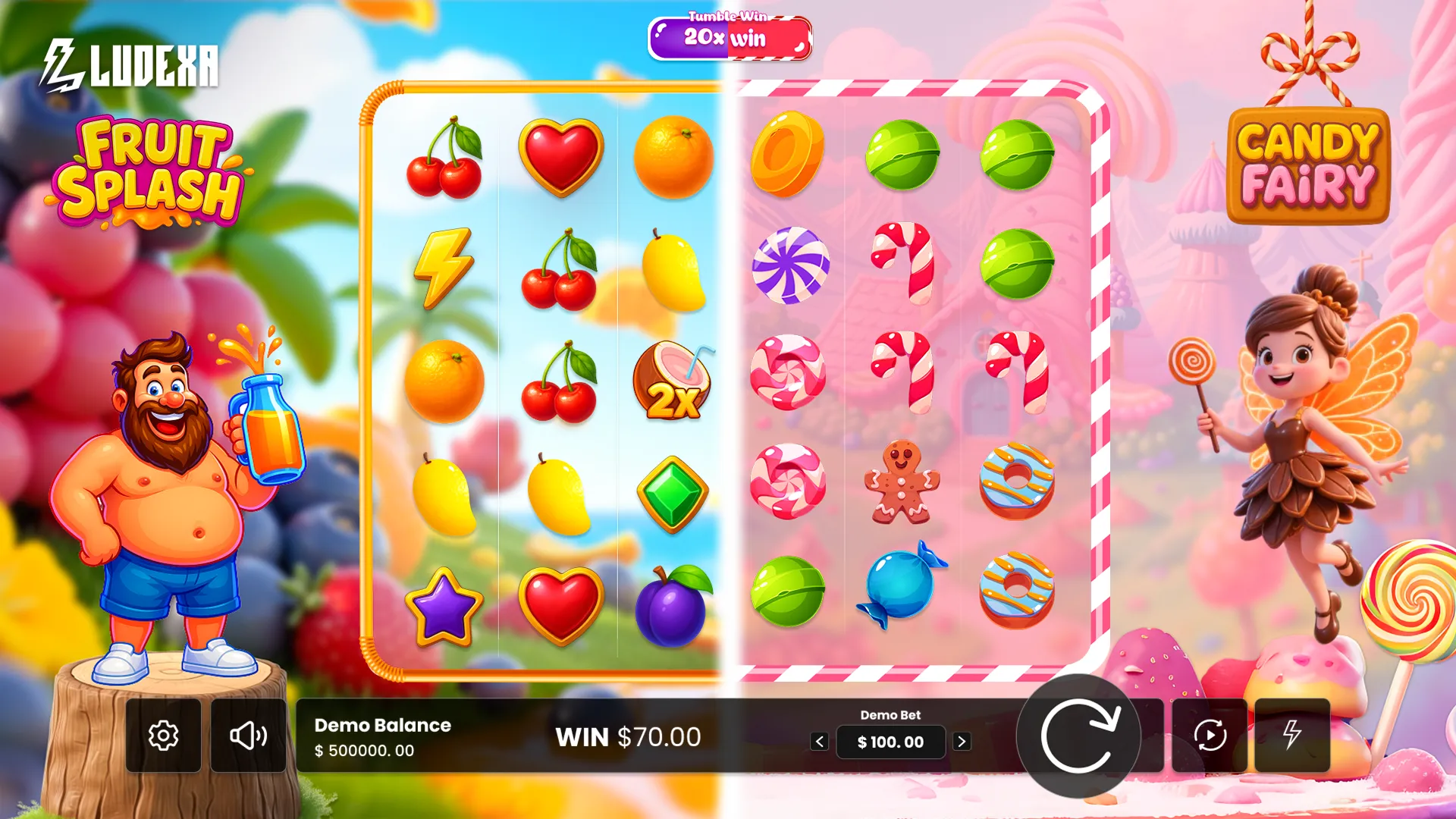 Candy Fairy vs Fruit Splash