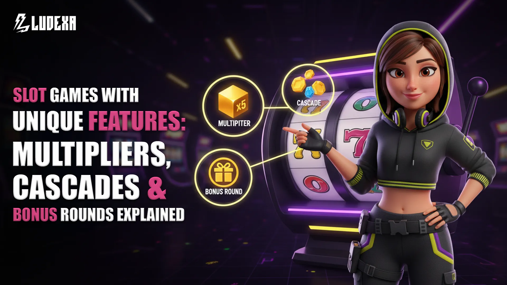Slot game with unique features